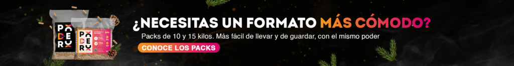 banner promocional de los packs podero de 15 y 10 kilos.