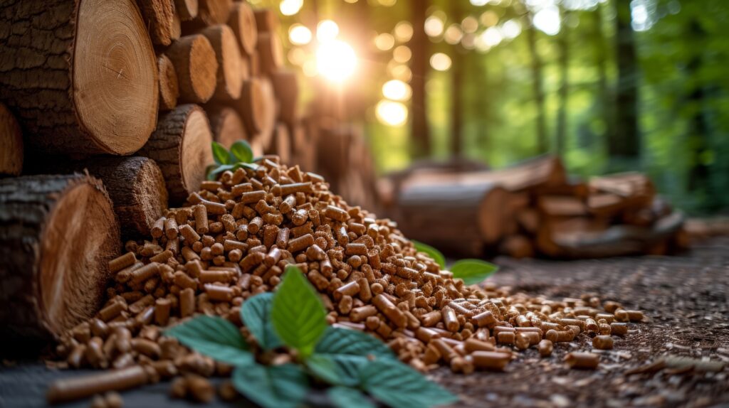 madera transformada en pellets de Podero